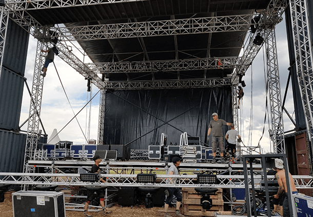 Nova Rock Stage in progress